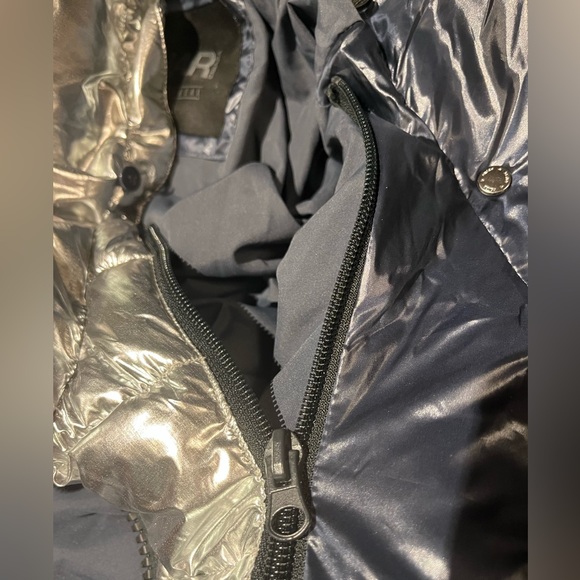 PAJAR DOWN FILL ARCTIC REMOVABLE FAUXFUR TRIM HOOD PUFFER JACKET GRAPHITE/SILVER - Picture 13 of 16